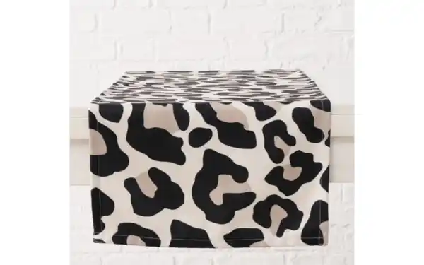 Bild 2 von Tischläufer Leony, schwarz/braun, 140 cm