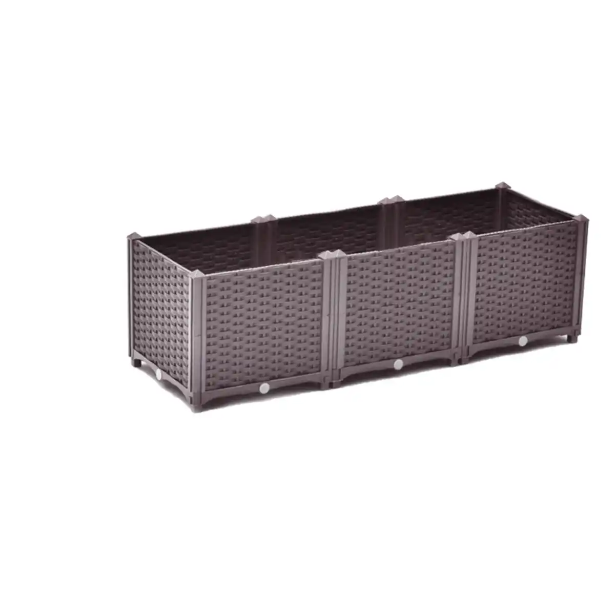 Bild 1 von Pflanzkasten , Polypropylen , ca. 120 x 40 x 43 cm - Braun