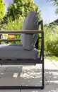 Bild 4 von Aluminium Gartensofa MANILA mit Tischablage aus Polywood & Polsterauflagen - Grau