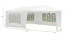 Bild 1 von Pavillon mit 5 Seitenwänden, aus behandeltem Stahl und Polyethylen ca. 600 x 300 x 250 cm – Weiß