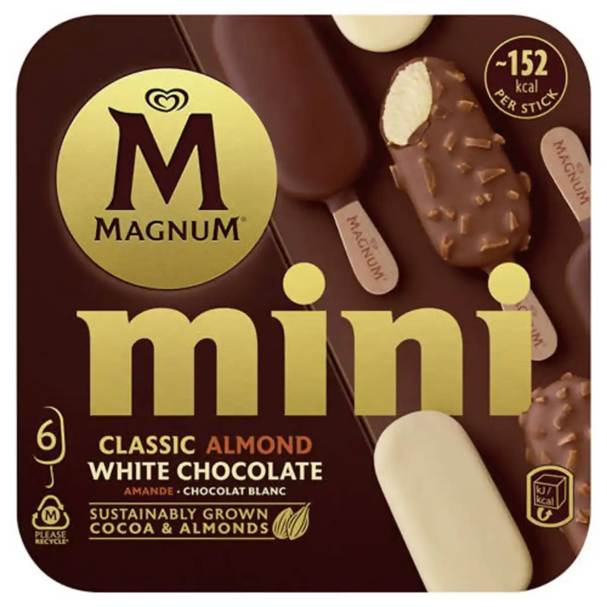 Bild 1 von Magnum Mini 330 ml, Classic Mandel White Chocolate
