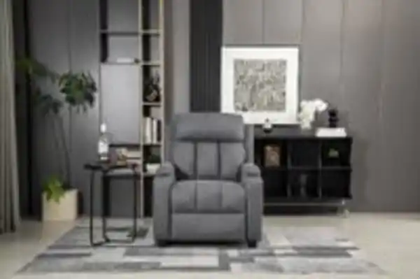 Bild 4 von Relaxsessel mit Push-Back-Funktion und 2 Getränkehaltern – Dunkelgrau