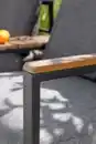 Bild 3 von Aluminium Gartensofa MANILA mit Tischablage aus Polywood & Polsterauflagen - Grau