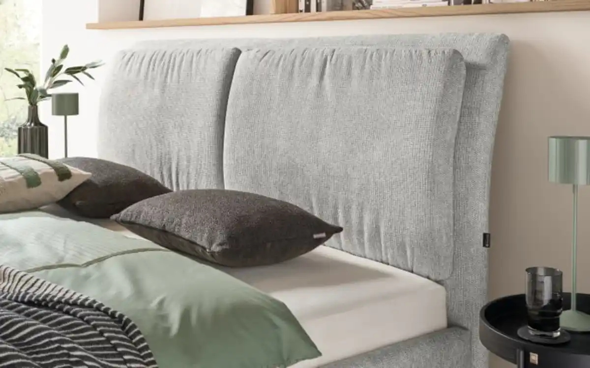 Bild 2 von Schöner Wohnen Kollektion - Polsterbett Bari, silber, 180 x 200 cm