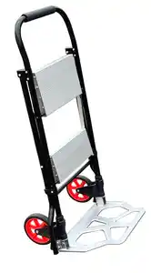 2 in 1 Transportkarre mit Trittleiter 2 Stufen Belastbarkeit Leiter:150kg / Karre:100kg