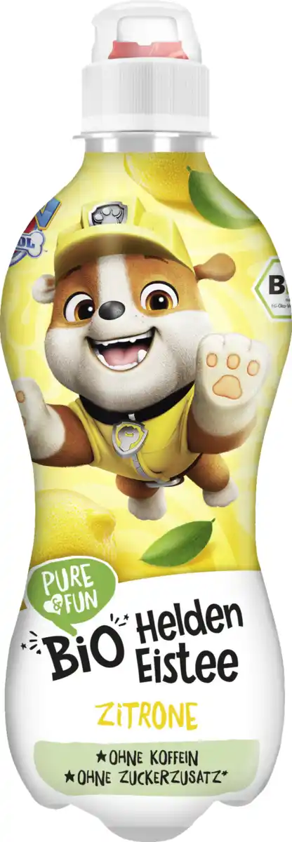 Bild 1 von Pure&Fun Bio Helden Eistee Zitrone EINWEG, 330 ml