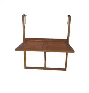 Klappbarer Balkon-Hängetisch aus FSC Akazienholz, ca. 70 x 49 x 86 cm