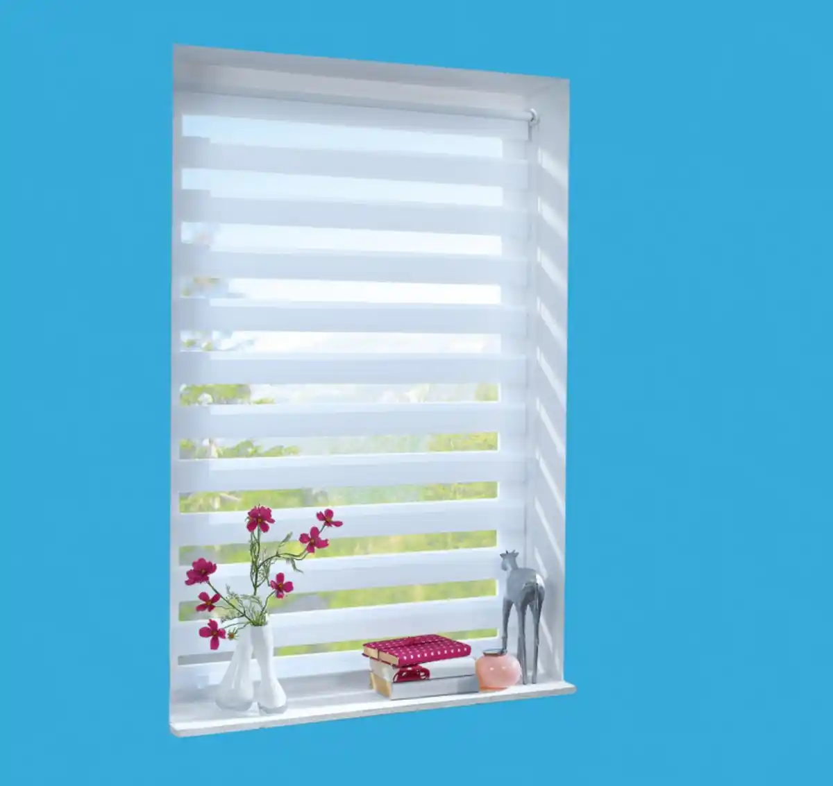 Bild 1 von Vario-Duo-Rollo ca. 40 x 150 cm - Weiß