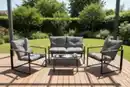 Bild 2 von Gartenmöbel JULIA 4-Sitzer - Schwarz