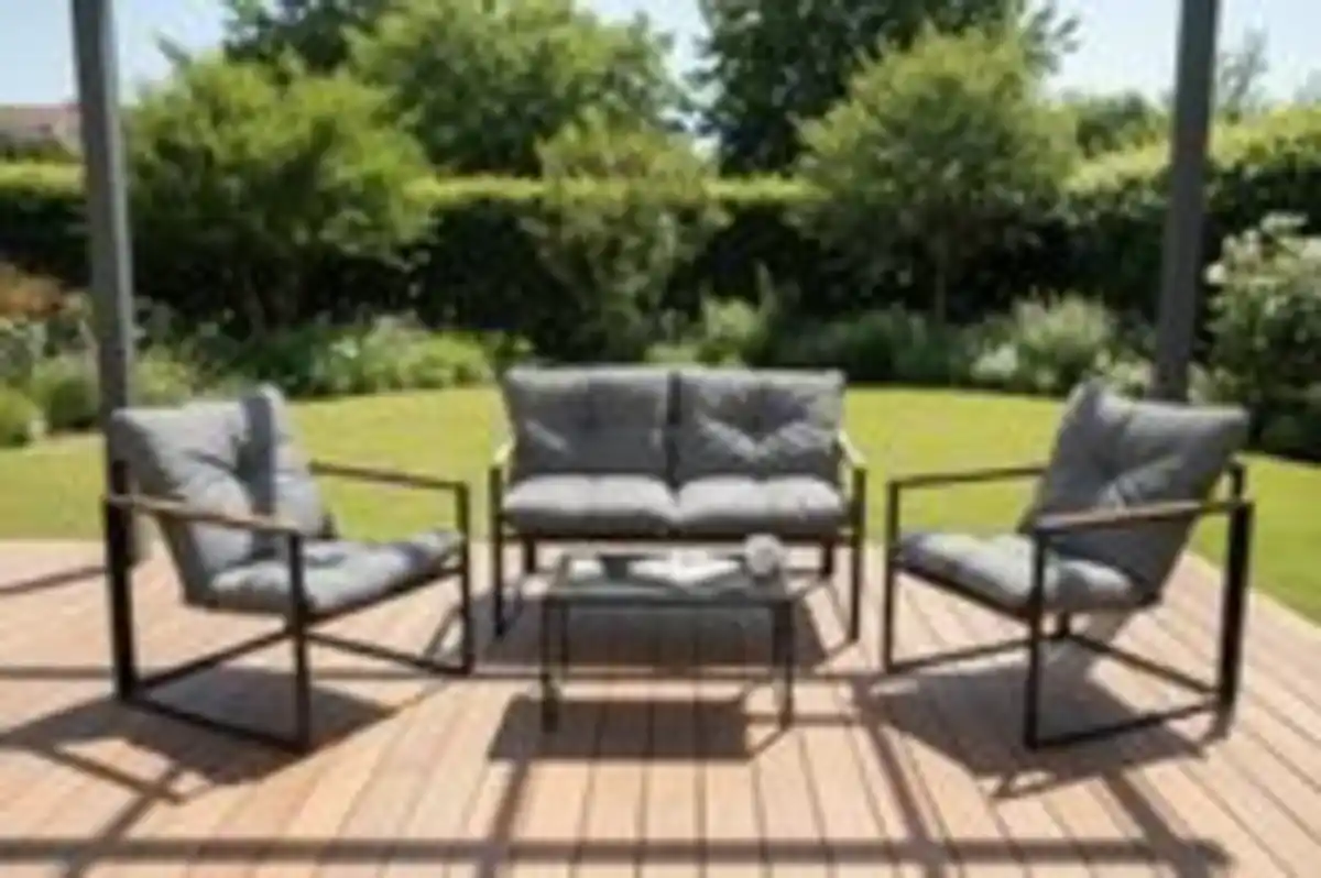 Bild 2 von Gartenmöbel JULIA 4-Sitzer - Schwarz