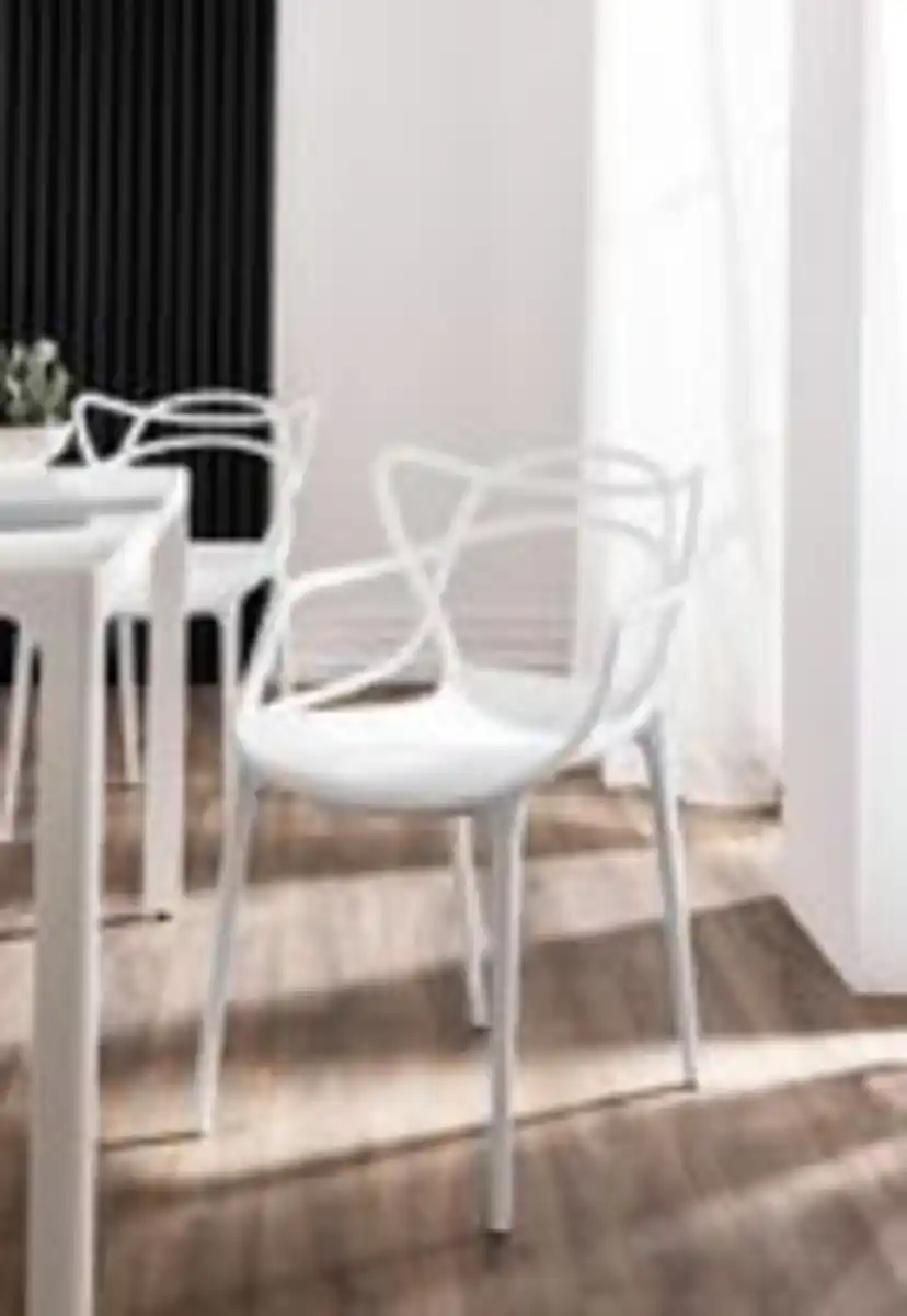 Bild 2 von 4er-Set Design-Esszimmerstühle aus Polypropyle, ca. 58 x 53 x 83 cm