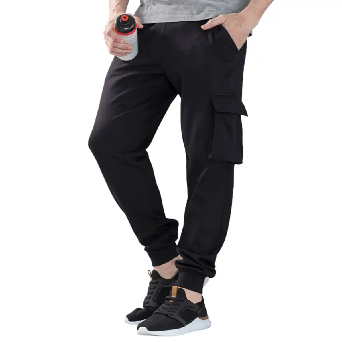 Bild 1 von Sport- und Freizeit-Cargo-Sweathose, für Herren