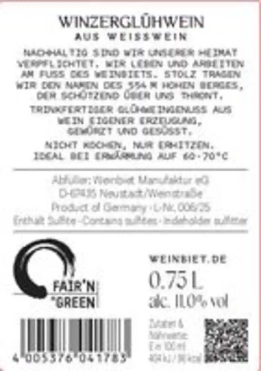 Bild 3 von Winzerglühwein - Weiß 0,75 l