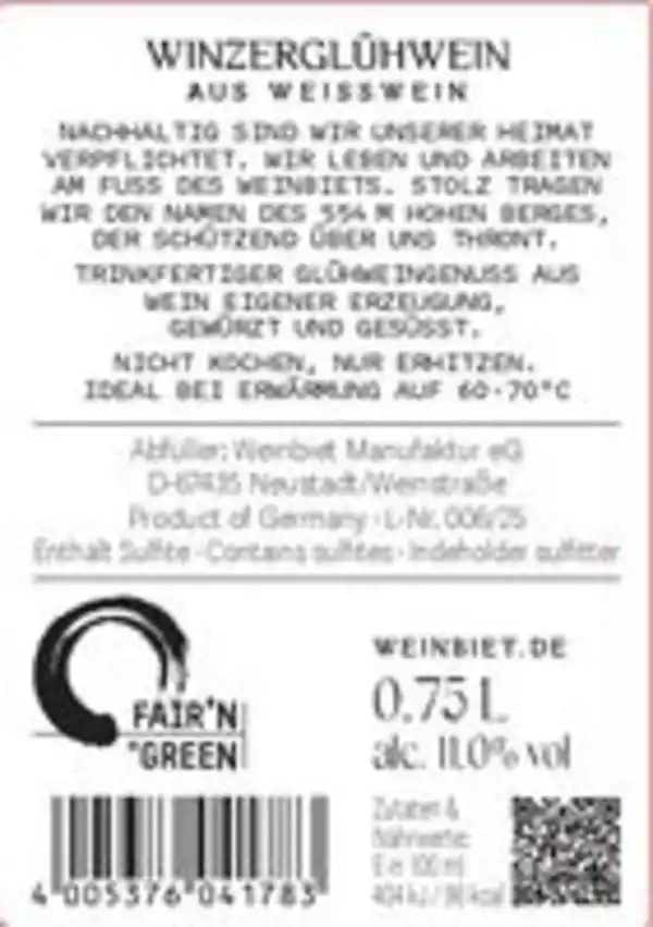 Bild 3 von Winzerglühwein - Weiß 0,75 l