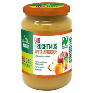NUR NUR NATUR Bio-Fruchtmark 360 g, Apfel-Aprikose