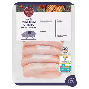 MEINE METZGEREI Schweine-Minutensteaks 400 g