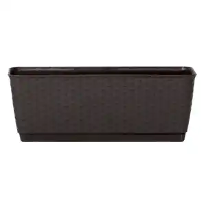 Pflanzkasten-Komplettset 2 Stück - ca. 49 x 17 x 17 cm Anthrazit