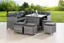 Bild 1 von 19tlg. Garten-Ecklounge-Set BELANY inkl. Auflagen grau