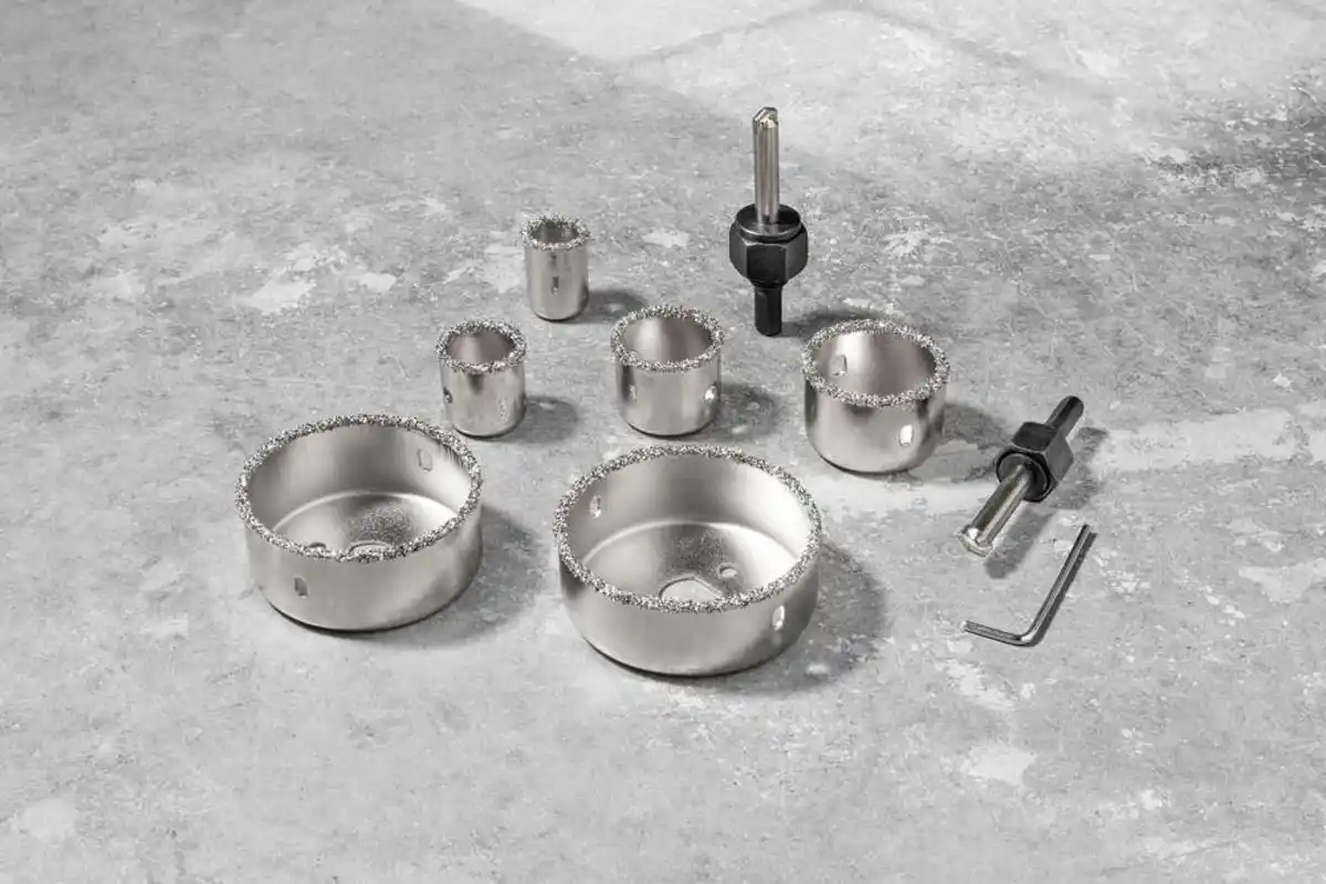 Bild 1 von Lochsägen mit Karbid-Körnung, 9tlg.