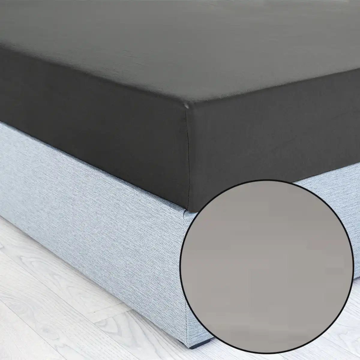 Bild 4 von Mako-Feinjersey-Boxspring-Spannbetttuch - ca. 90 - 100 x 200 - 220 cm