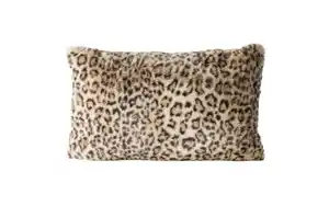 Kissen Leony, braun/schwarz, 30 x 48 cm