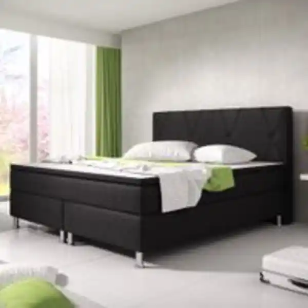 Bild 2 von Boxspringbett Boston 180x200 Webstoff Schwarz
