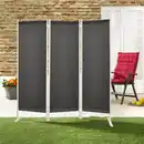 Bild 1 von Paravent 3tlg. Stellwand aus Polyester, ca. 150 x 156 cm - Anthrazit