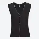 Bild 3 von Damen-Weste mit weißer Paspelierung
