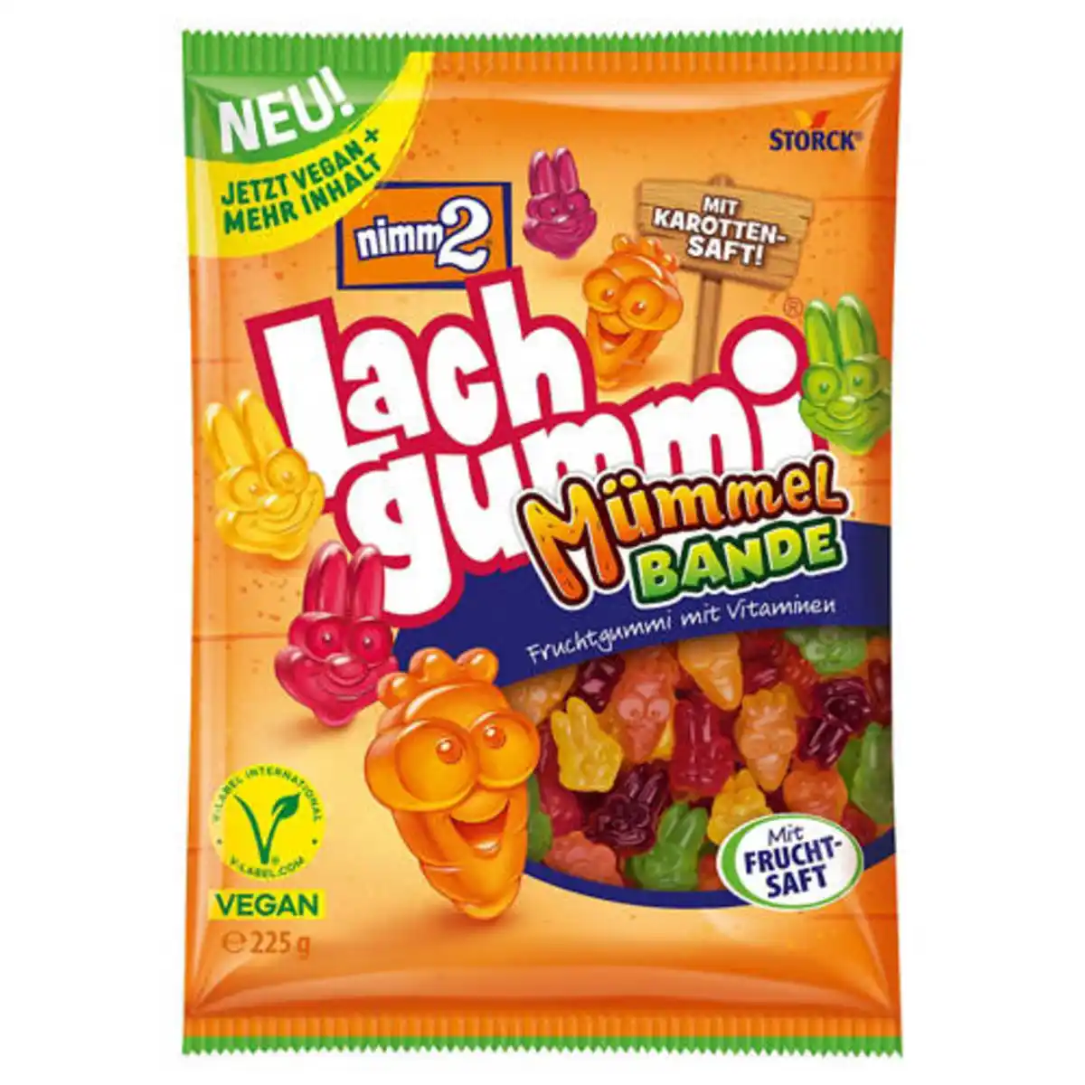 Bild 1 von STORCK NIMM 2 Lachgummi Veggie 225 g, Mümmelbande