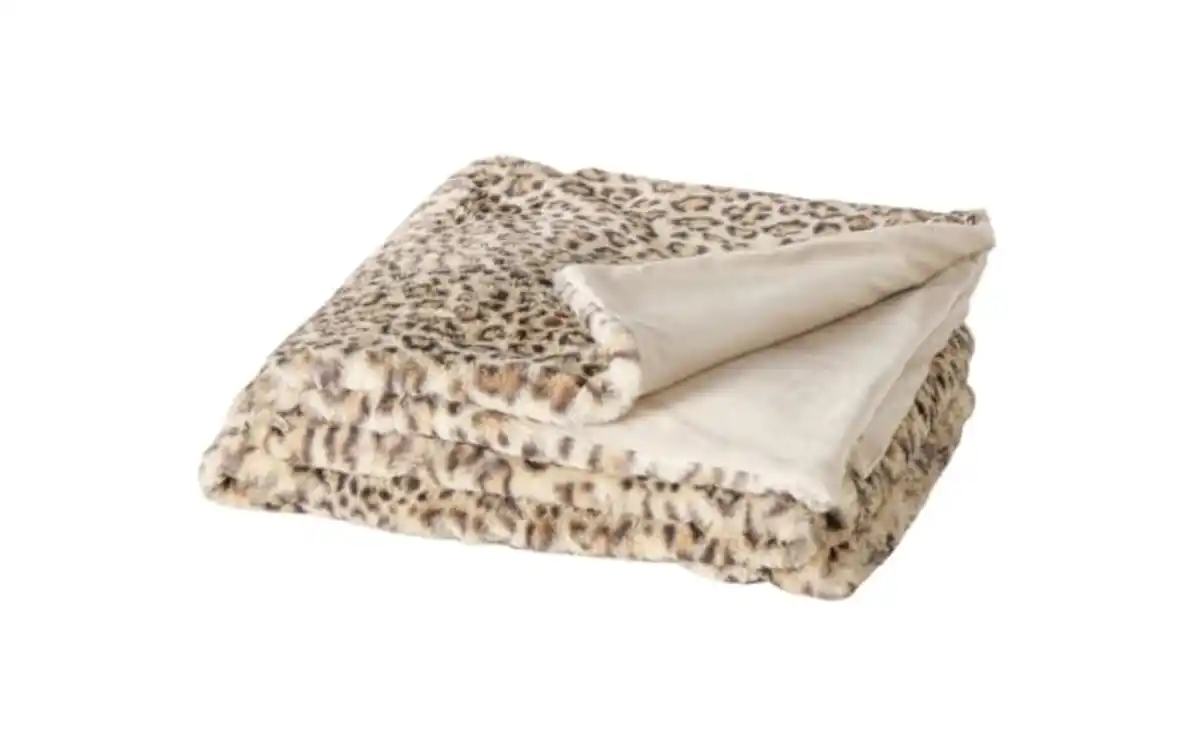 Bild 1 von Decke Leony, beige/braun, 150 x 200 cm