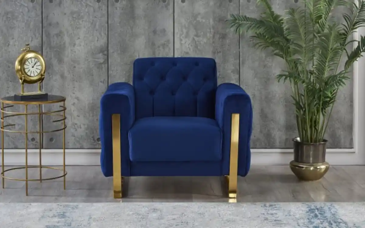 Bild 1 von Sessel Crystal, blau, inkl. Kippfunktion