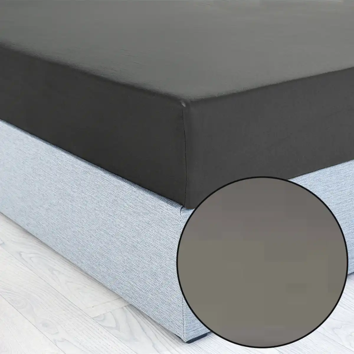 Bild 1 von Mako-Feinjersey-Boxspring-Spannbetttuch - ca. 90 - 100 x 200 - 220 cm