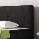 Bild 4 von Boxspringbett Boston 180x200 Webstoff Schwarz