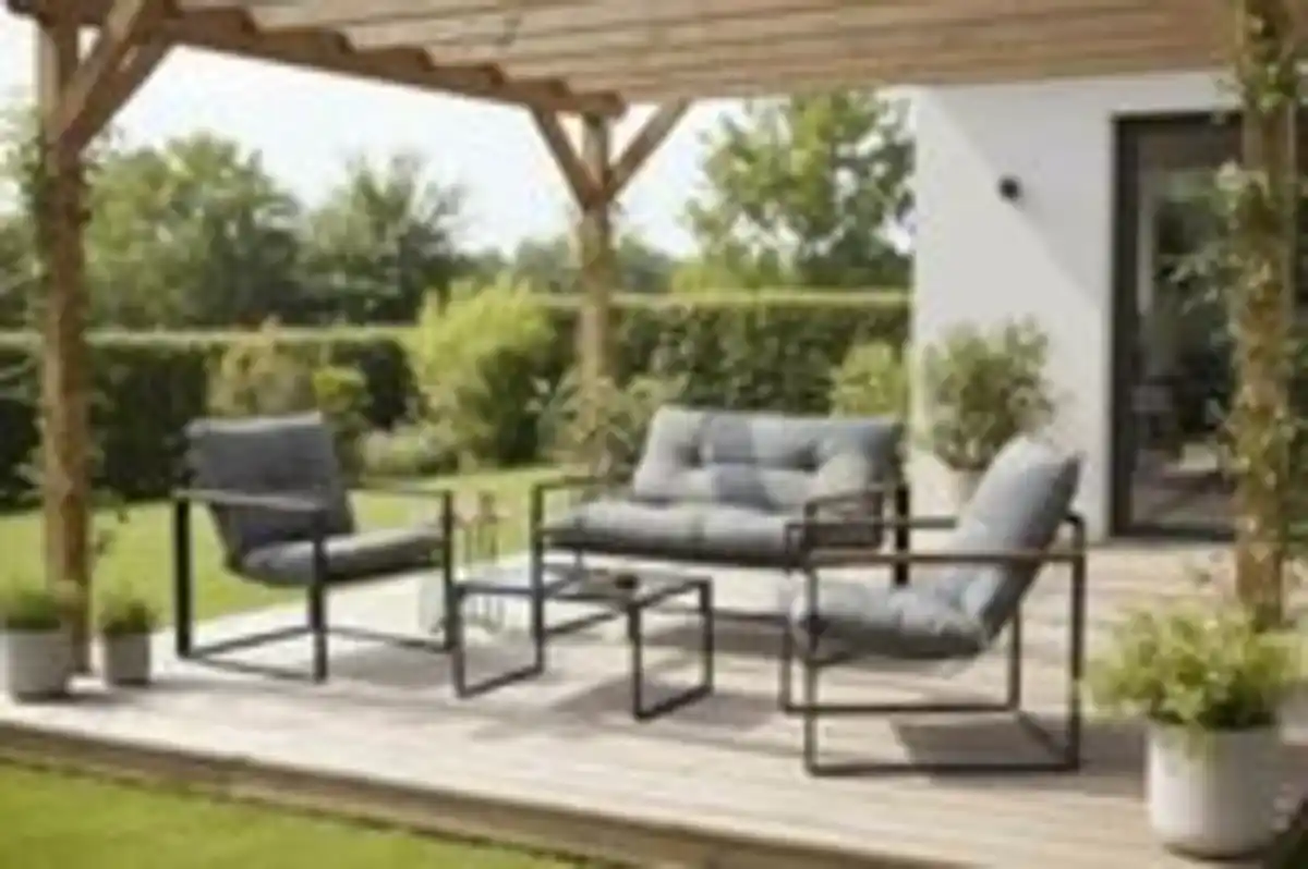 Bild 3 von Gartenmöbel JULIA 4-Sitzer - Schwarz