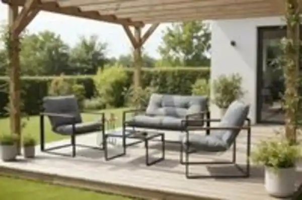 Bild 3 von Gartenmöbel JULIA 4-Sitzer - Schwarz