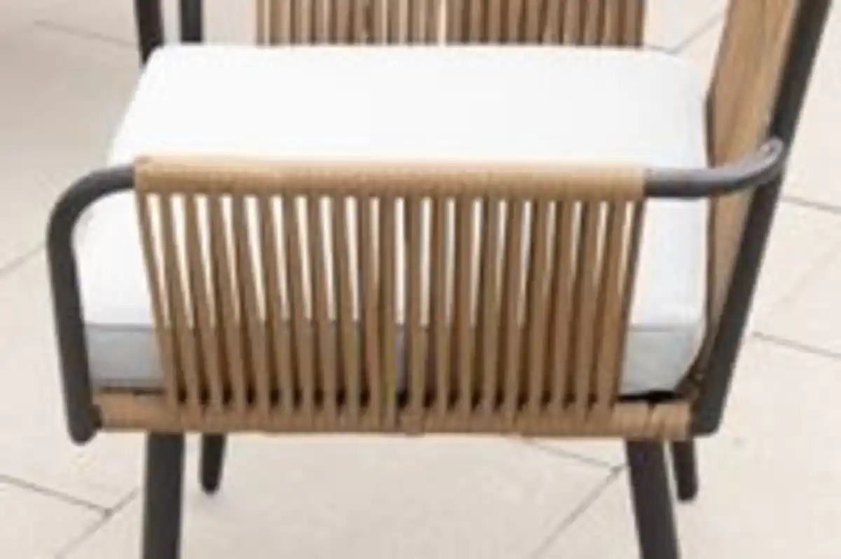 Bild 3 von 7tlg. Lounge-Set Sitzgruppe MARRY aus Aluminium und Rope-Geflecht inkl. Polsterauflage - Braun