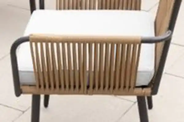 Bild 3 von 7tlg. Lounge-Set Sitzgruppe MARRY aus Aluminium und Rope-Geflecht inkl. Polsterauflage - Braun