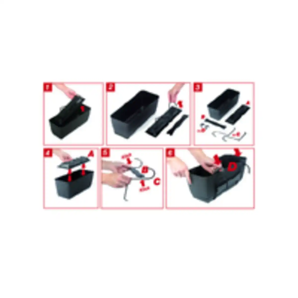 Bild 3 von Pflanzkasten-Komplettset 2 Stück - ca. 49 x 17 x 17 cm Anthrazit