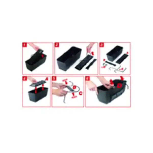 Bild 3 von Pflanzkasten-Komplettset 2 Stück - ca. 49 x 17 x 17 cm Anthrazit