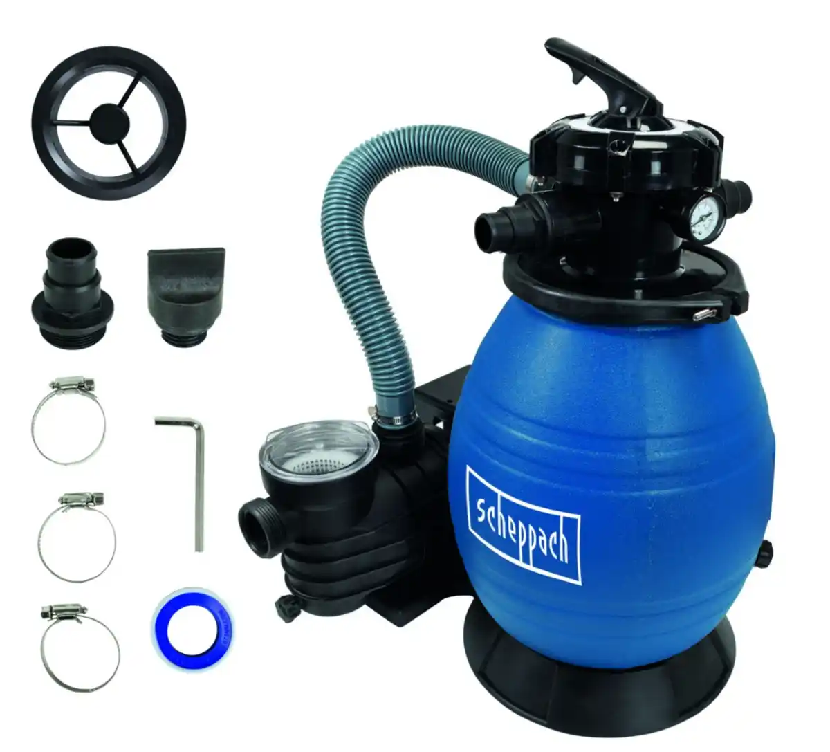 Bild 1 von Poolsandfilteranlage PSFA26 Filtertank 26 Liter 400 Watt inkl. Zubehör