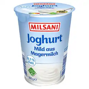 MILSANI Joghurt mild aus Magermilch, 0,1 % Fett, 500 g