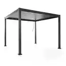 Bild 1 von Alu Pergola mit beweglicher Entlüftung, ca. 300 x 300 x 230 cm - Anthrazit