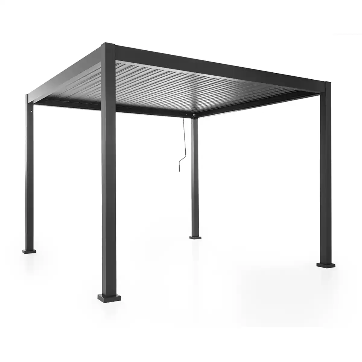 Bild 1 von Alu Pergola mit beweglicher Entlüftung, ca. 300 x 300 x 230 cm - Anthrazit