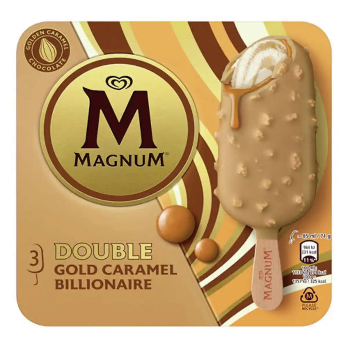 Bild 1 von Magnum Mix, Double Gold Caramel Billionaire, 255 ml