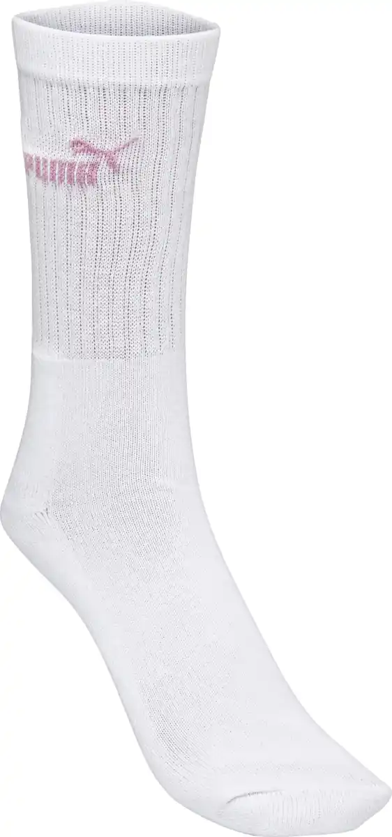Bild 2 von PUMA Puma Crewsocken 3er-Set weiss/pink/grau Gr. 35/38