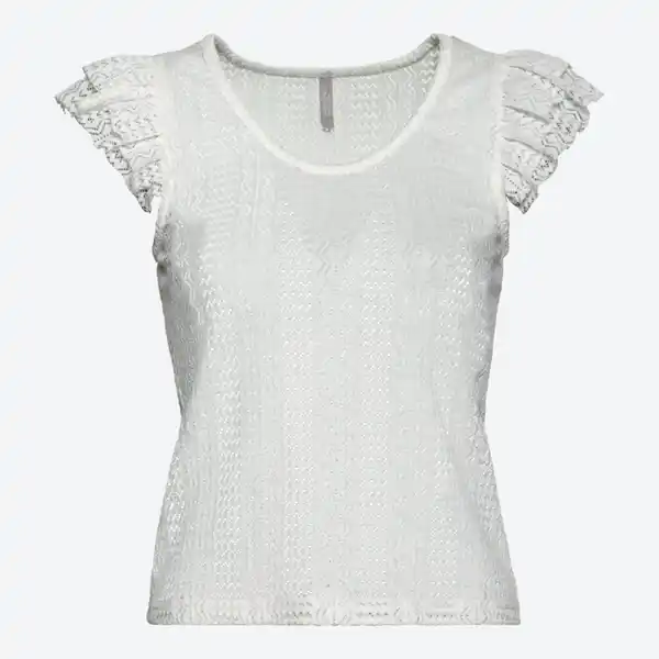 Bild 2 von Damen-T-Shirt in Ajour-Strick