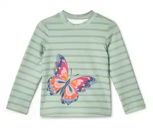 Kinder-Shirt mit UV-Schutzfaktor 50+, Schmetterling