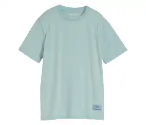 Tom Tailor Kinder-Basic-T-Shirt mit Acid-Wash-Optik, light teal