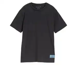 Tom Tailor Kinder-Basic-T-Shirt mit Acid-Wash-Optik, coal grey