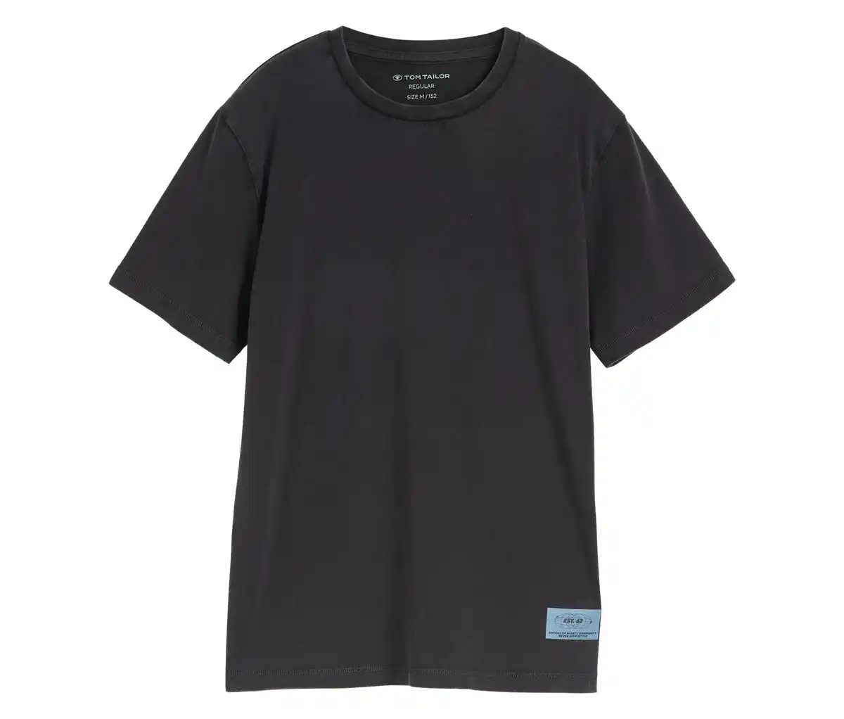 Bild 1 von Tom Tailor Kinder-Basic-T-Shirt mit Acid-Wash-Optik, coal grey